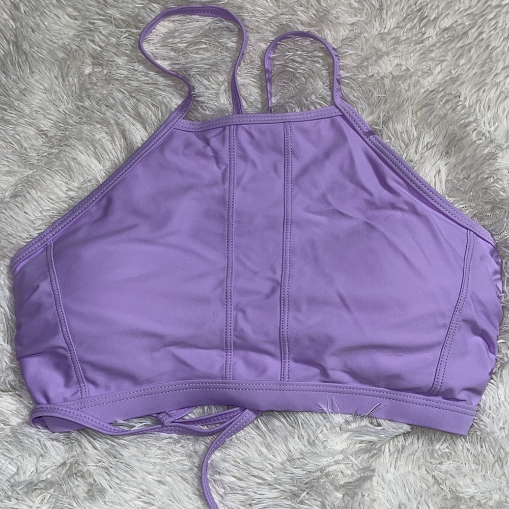 NWOT M lilac swim top